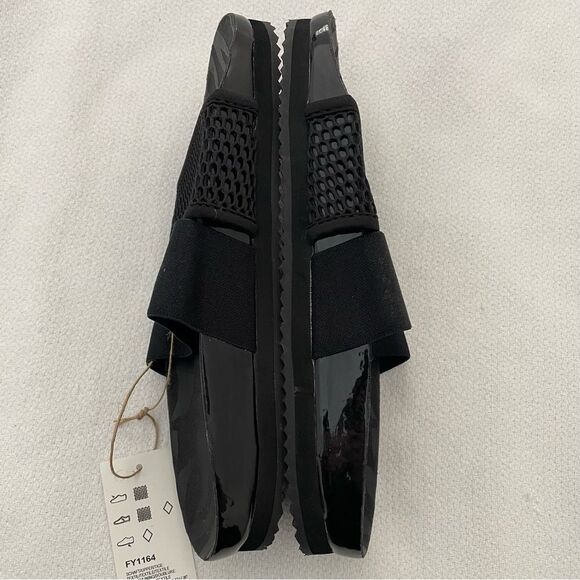 Adidas x Stella McCartney Asmc Lette Black Slide Sandals Size 8 NEW - Picture 7 of 9